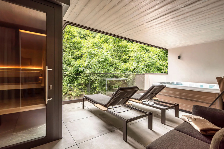 Das Hotel mit Whirlpool und Sauna im Zimmer in Südtirol